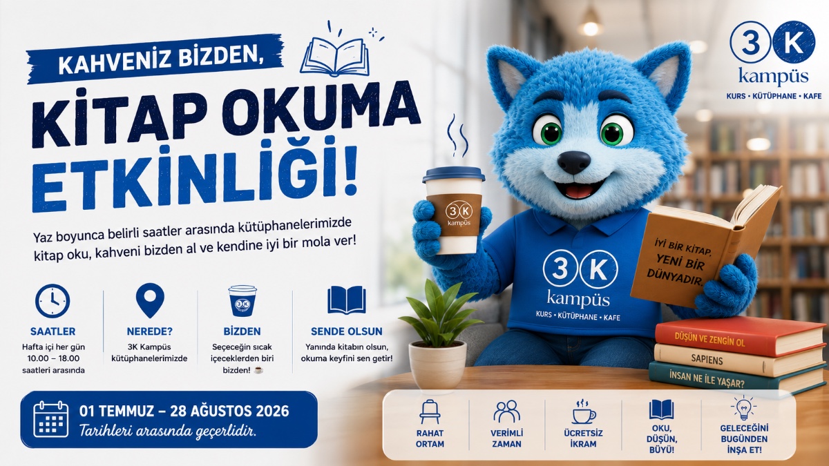 ☕ Kahveniz Bizden, Kitap Okuma Sizden!